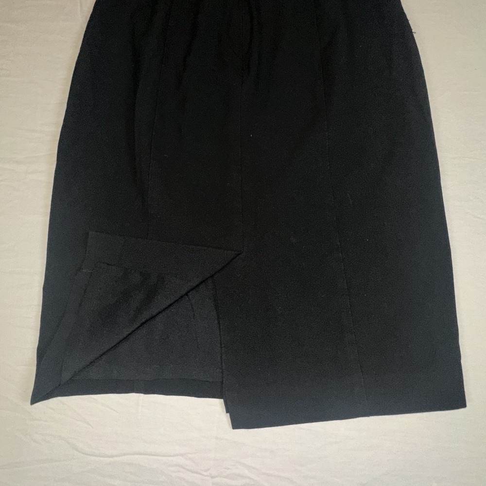 Ann Taylor Pencil Skirt Lined Size 2 Career Business High Rise Knee Length Black - Picture 9 of 9